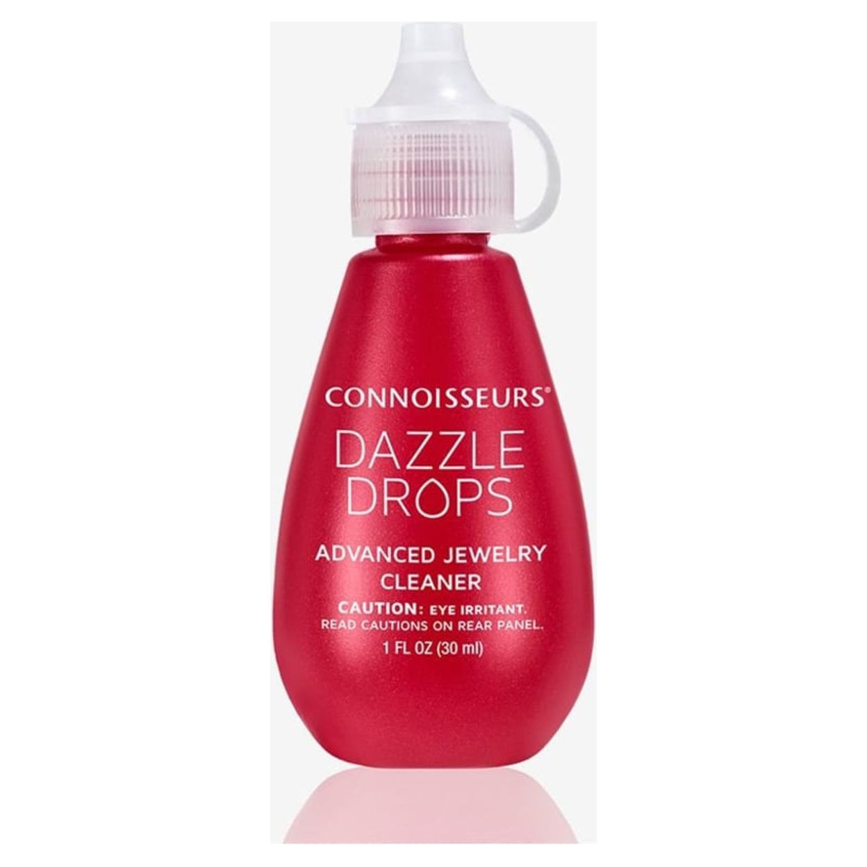 Connoisseurs Dazzle Drops Advanced Jewelry Cleaner, Cleans Gold, Platinum,  Diamonds and all Gemstones Red, 1 fl. oz.